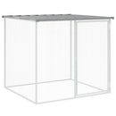 vidaXL világosszürke horganyzott acél tyúkketrec tetővel 803x98x90 cm