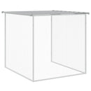 vidaXL világosszürke horganyzott acél tyúkketrec tetővel 803x98x90 cm