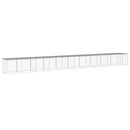 vidaXL világosszürke horganyzott acél tyúkketrec tetővel 1003x98x90 cm