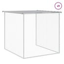 vidaXL világosszürke horganyzott acél tyúkketrec tetővel 1003x98x90 cm