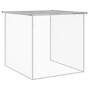 vidaXL világosszürke horganyzott acél tyúkketrec tetővel 1003x98x90 cm