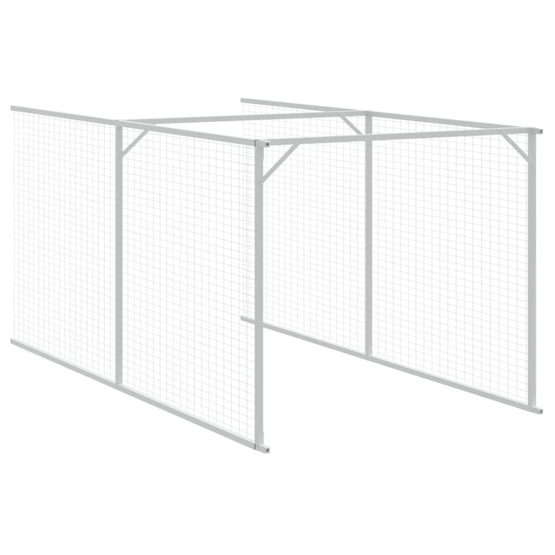 vidaXL antracitszürke horganyzott acél kutyakennel 117 x 813 x 123 cm