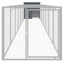 vidaXL antracit horganyzott acél kutyakennel kifutóval 110x813x110 cm