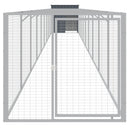 vidaXL antracit horganyzott acél kutyakennel kifutóval 110x1017x110 cm