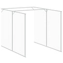 vidaXL antracitszürke horganyzott acél kutyakennel 165x1271x181 cm