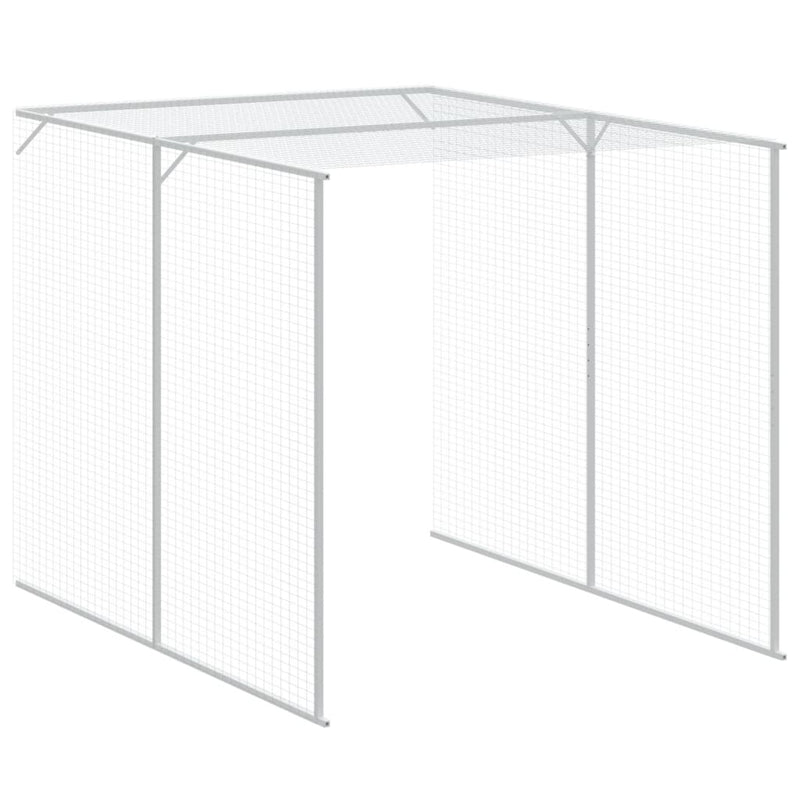 vidaXL világosszürke horganyzott acél kifutós tyúkketrec165x1271x181cm