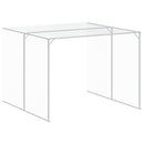 vidaXL antracitszürke horganyzott acél kutyakennel 214x457x181 cm