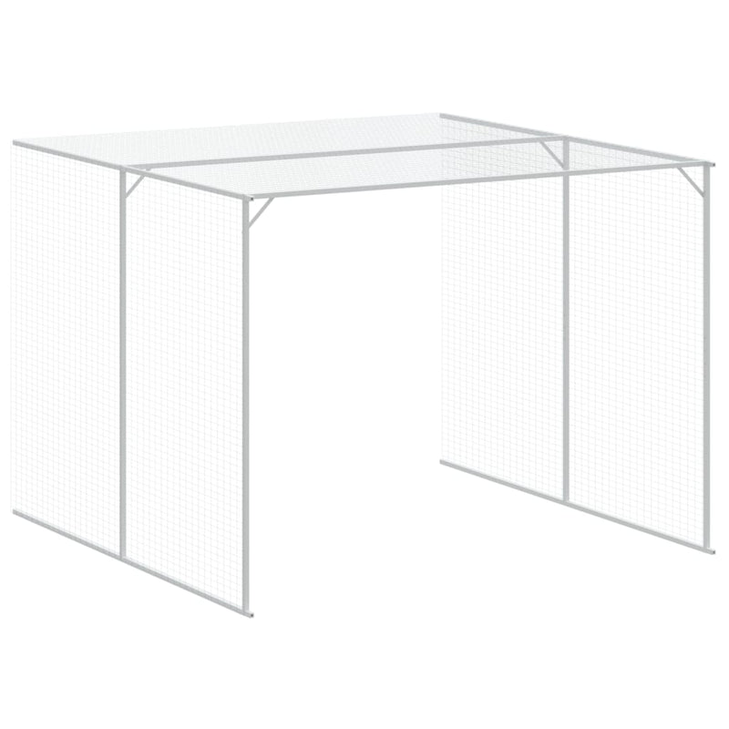 vidaXL antracitszürke horganyzott acél kutyakennel 214x1069x181 cm