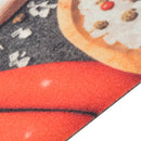 vidaXL mosható zöldségmintás bársony konyhai szőnyeg 60x300 cm