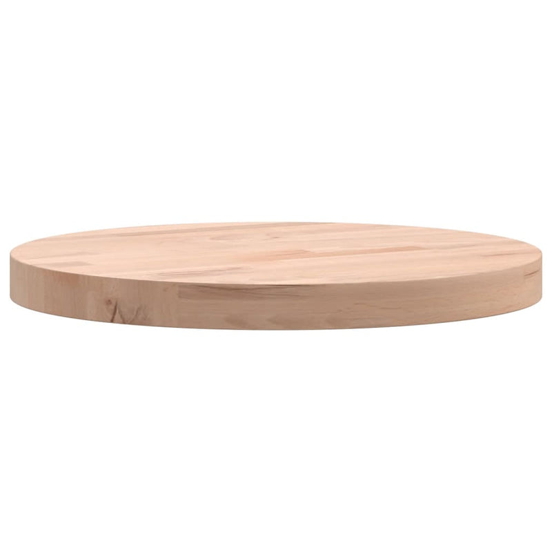 vidaXL tömör bükkfa kerek asztallap Ø30x2,5 cm
