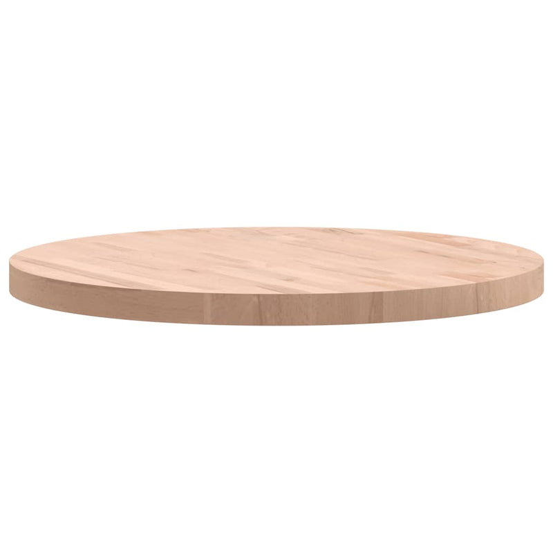 vidaXL tömör bükkfa kerek asztallap Ø70 x 4 cm
