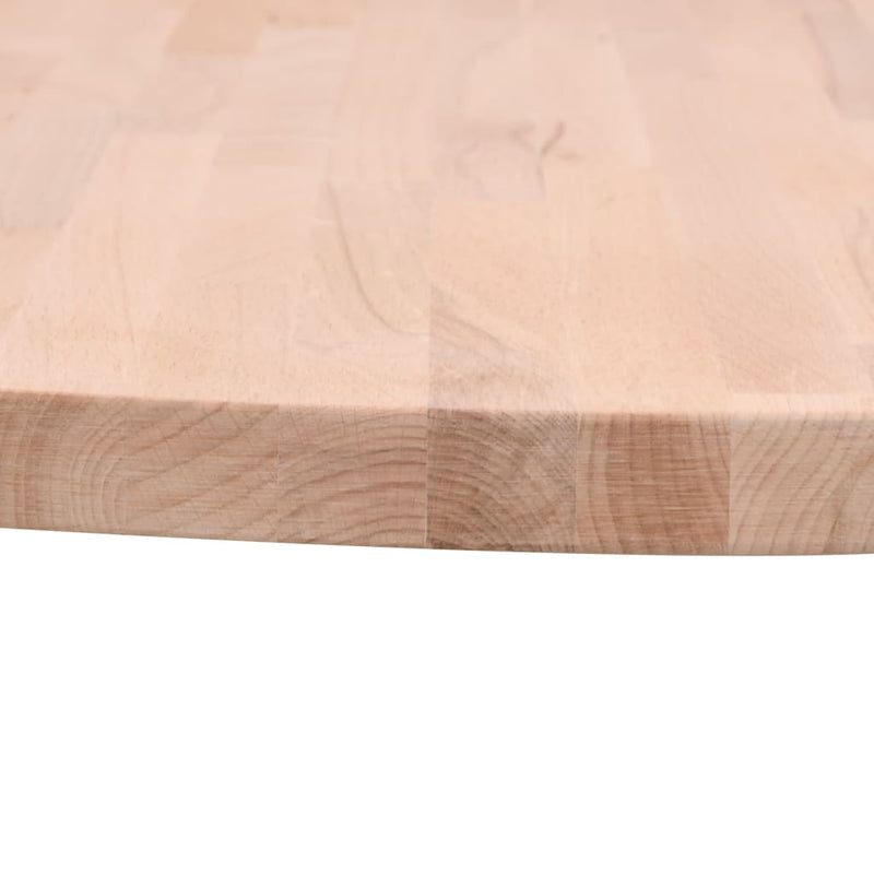 vidaXL tömör bükkfa kerek asztallap Ø70 x 4 cm
