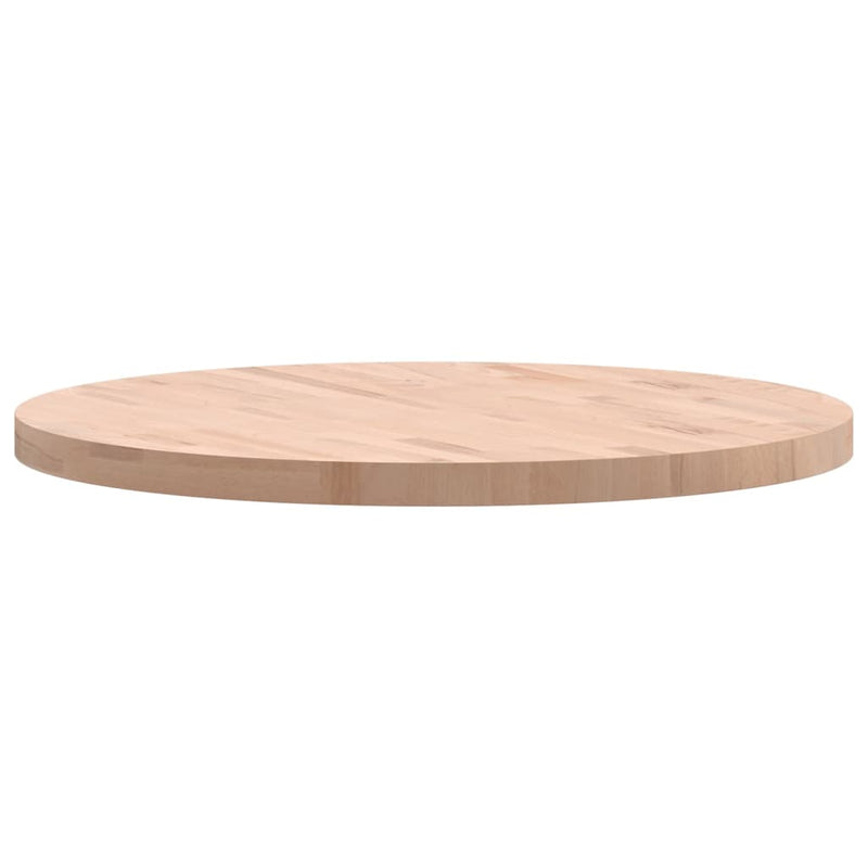 vidaXL tömör bükkfa kerek asztallap Ø80 x 4 cm