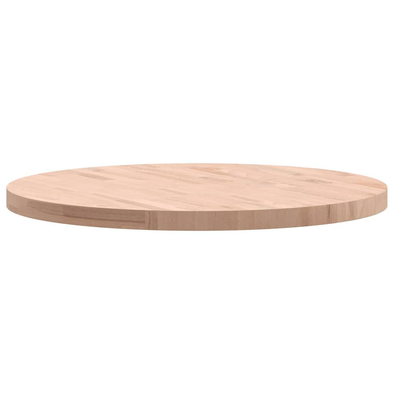 vidaXL tömör bükkfa kerek asztallap Ø80 x 4 cm