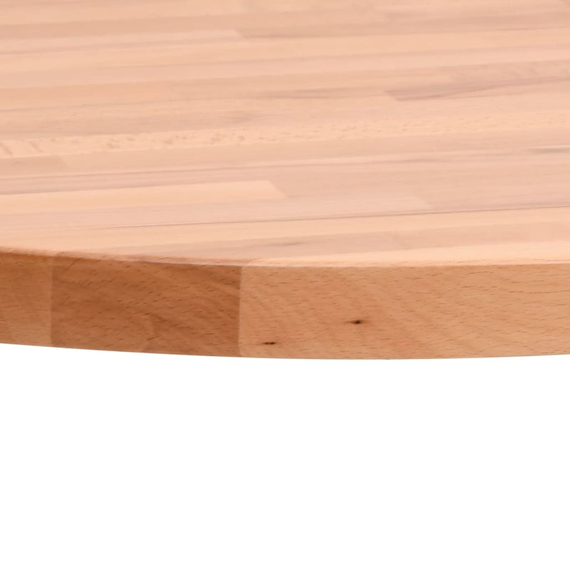vidaXL tömör bükkfa kerek asztallap Ø80 x 2,5 cm
