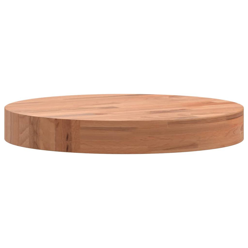 vidaXL tömör bükkfa kerek asztallap Ø30 x 4 cm