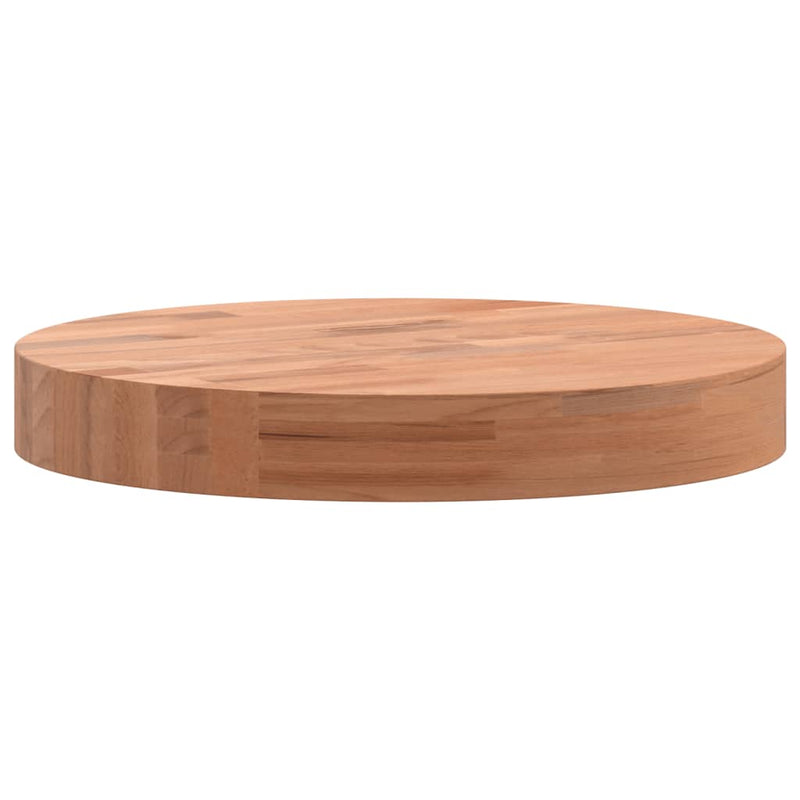 vidaXL tömör bükkfa kerek asztallap Ø30 x 4 cm