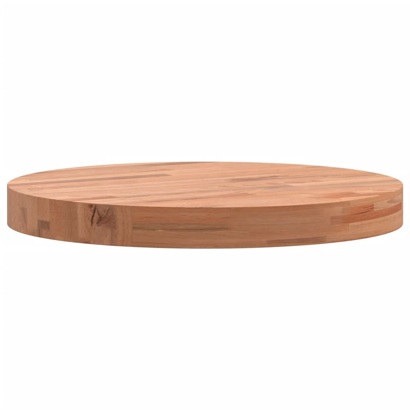vidaXL tömör bükkfa kerek asztallap Ø40 x 4 cm