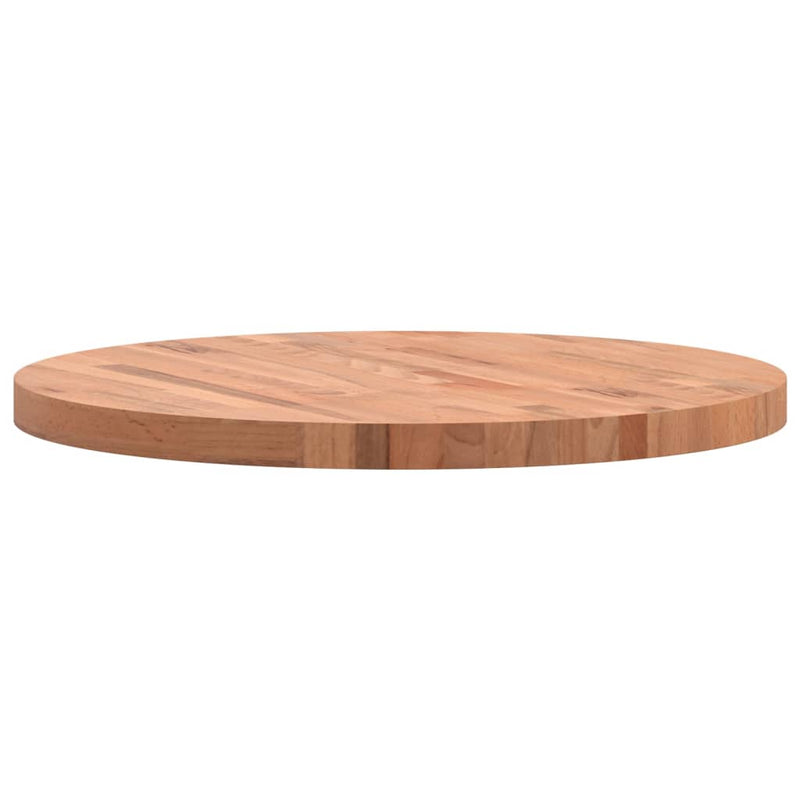 vidaXL tömör bükkfa kerek asztallap Ø70 x 4 cm