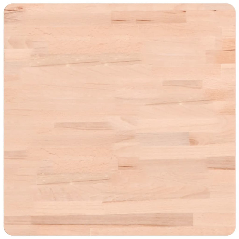 vidaXL tömör bükkfa négyzet alakú asztallap 50 x 50 x 1,5 cm
