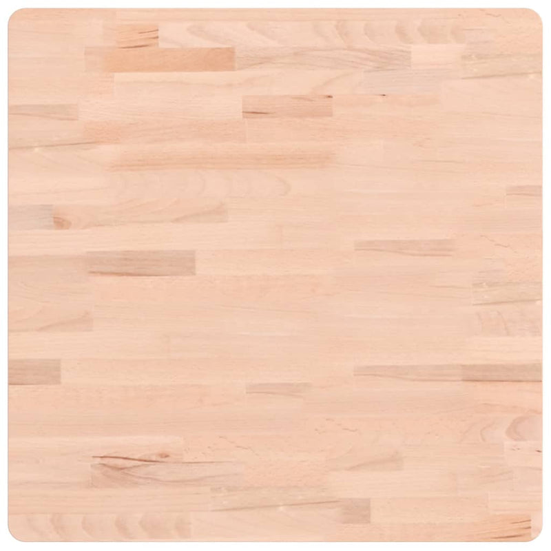 vidaXL tömör bükkfa négyzet alakú asztallap 60 x 60 x 1,5 cm