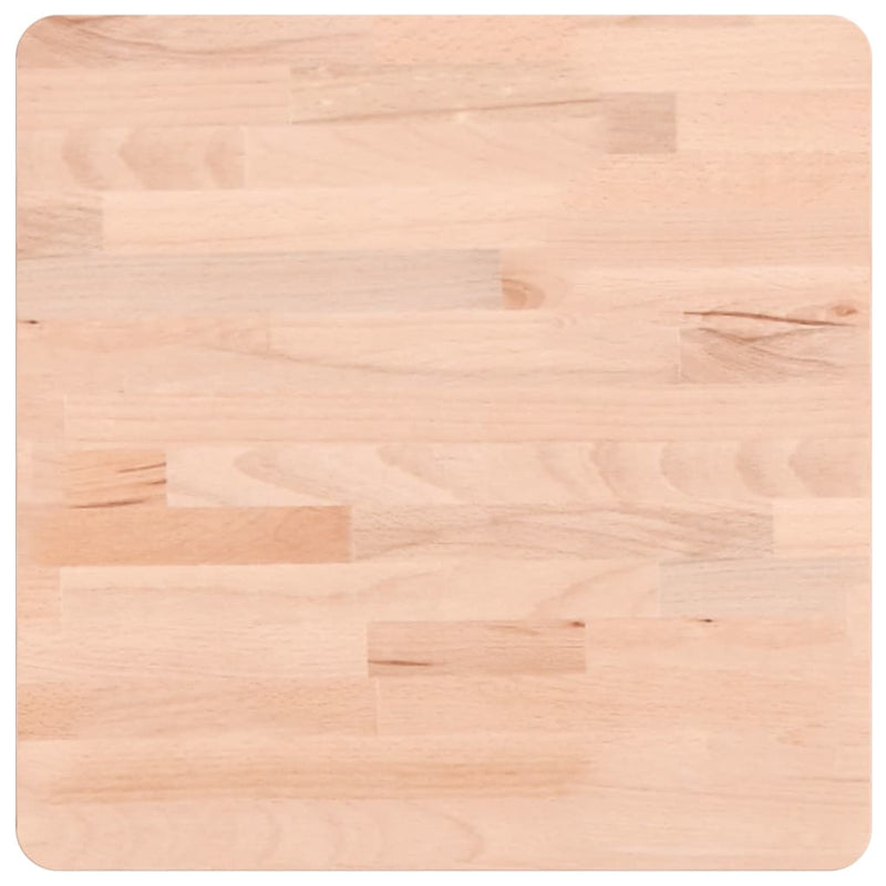 vidaXL tömör bükkfa négyzet alakú asztallap 40 x 40 x 2,5 cm