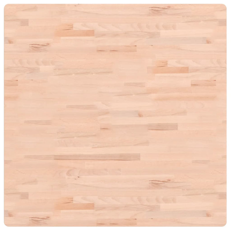 vidaXL tömör bükkfa négyzet alakú asztallap 90 x 90 x 2,5 cm