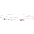 vidaXL tömör bükkfa négyzet alakú asztallap 50 x 50 x 4 cm