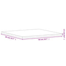 vidaXL tömör bükkfa négyzet alakú asztallap 50 x 50 x 1,5 cm