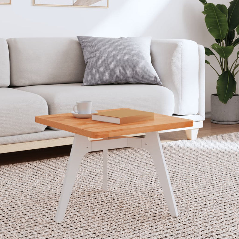 vidaXL tömör bükkfa négyzet alakú asztallap 50 x 50 x 2,5 cm