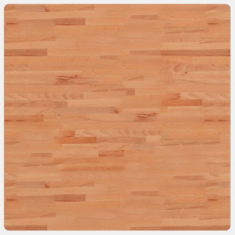 vidaXL tömör bükkfa négyzet alakú asztallap 90 x 90 x 2,5 cm