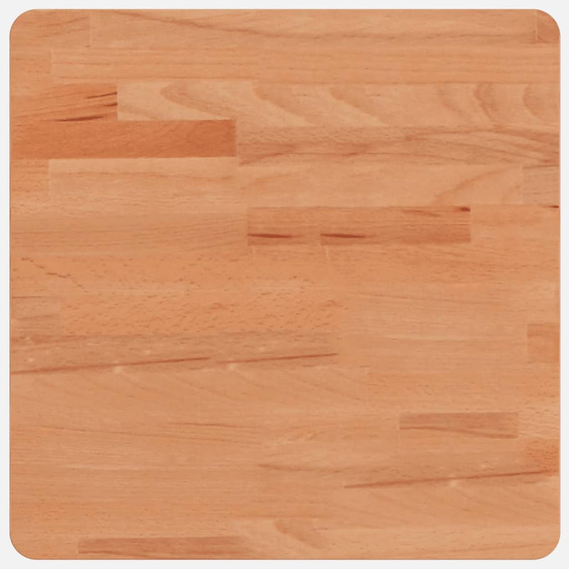 vidaXL tömör bükkfa négyzet alakú asztallap 40 x 40 x 4 cm