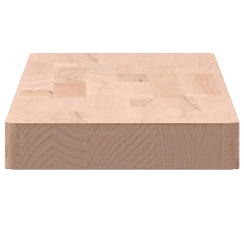 vidaXL tömör bükkfa fali polc 80 x 20 x 4 cm