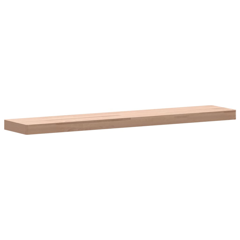 vidaXL tömör bükkfa fali polc 100 x 20 x 4 cm
