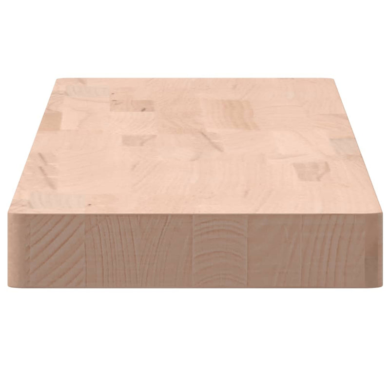 vidaXL tömör bükkfa fali polc 100 x 20 x 4 cm