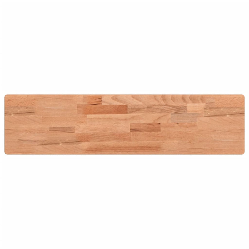 vidaXL tömör bükkfa fali polc 80 x 20 x 4 cm