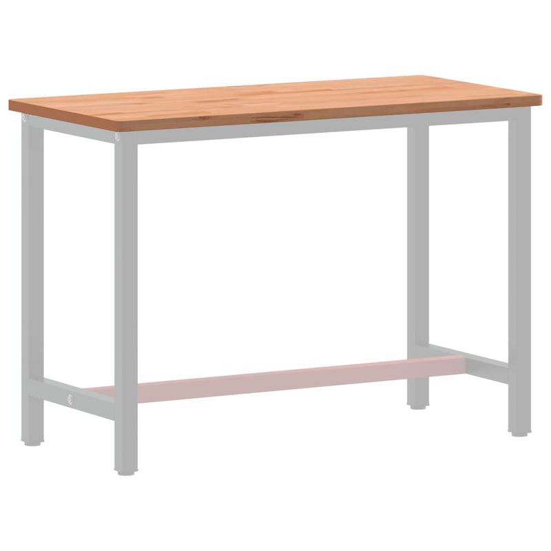 vidaXL tömör bükkfa íróasztallap 115 x 55 x 2,5 cm