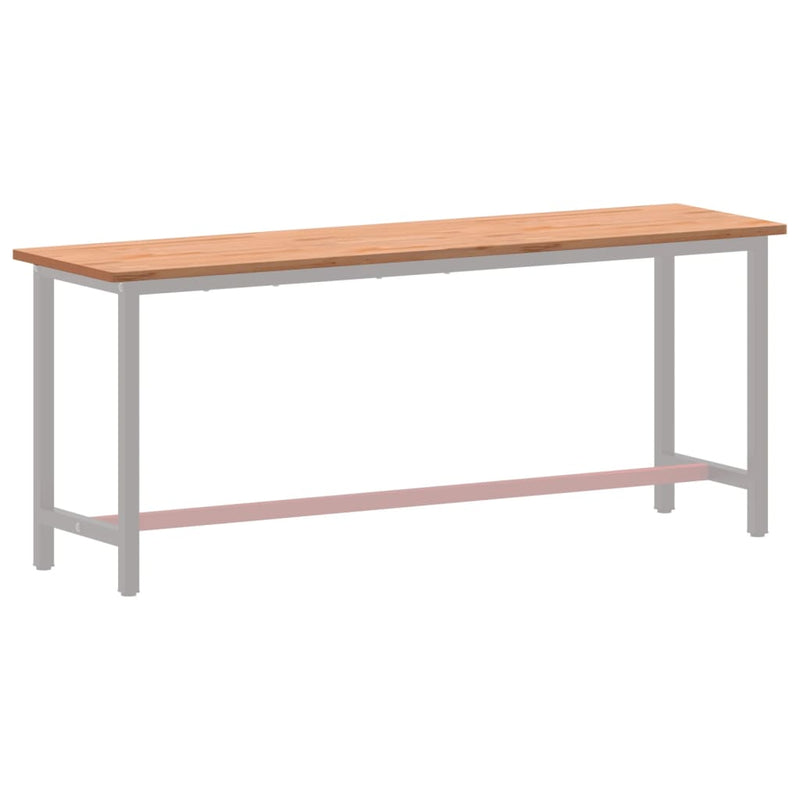 vidaXL tömör bükkfa íróasztallap 200 x 55 x 2,5 cm