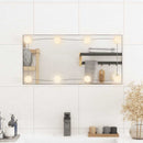 vidaXL téglalap alakú üveg falitükör LED-lámpákkal 30 x 60 cm