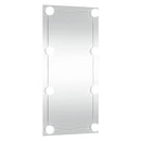 vidaXL téglalap alakú üveg falitükör LED-lámpákkal 30 x 60 cm