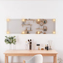 vidaXL téglalap alakú üveg falitükör LED fényekkel 30 x 100 cm