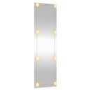 vidaXL téglalap alakú üveg falitükör LED fényekkel 30 x 100 cm