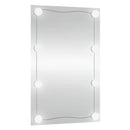 vidaXL téglalap alakú üveg falitükör LED fényekkel 40 x 60 cm