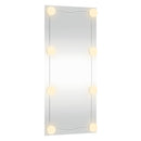 vidaXL téglalap alakú üveg falitükör LED fényekkel 40 x 80 cm