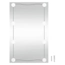 vidaXL téglalap alakú üveg falitükör LED fényekkel 50 x 80 cm