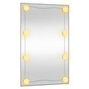 vidaXL téglalap alakú üveg falitükör LED fényekkel 50 x 80 cm