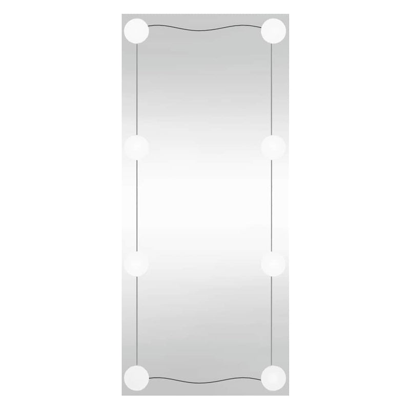 vidaXL téglalap alakú üveg falitükör LED fényekkel 50 x 100 cm