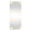 vidaXL téglalap alakú üveg falitükör LED fényekkel 50 x 100 cm