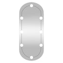 vidaXL ovális üveg falitükör LED fényekkel 30 x 70 cm