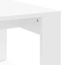 vidaXL fehér szerelt fa dohányzóasztal 102 x 50 x 35 cm